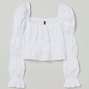 H&M cropped puff sleeve top